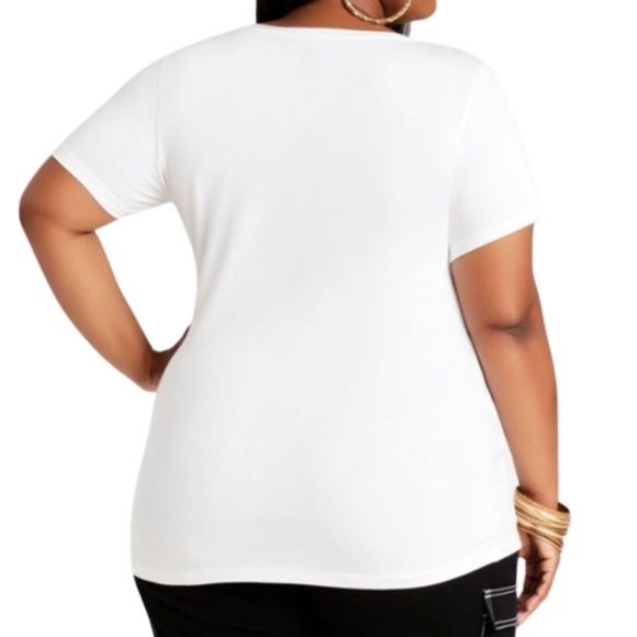 FASHION ICON ☆ LEOPARD FABRIC BOW ☆ GRAPHIC TEE ☆ NWT - Picture 4 of 10